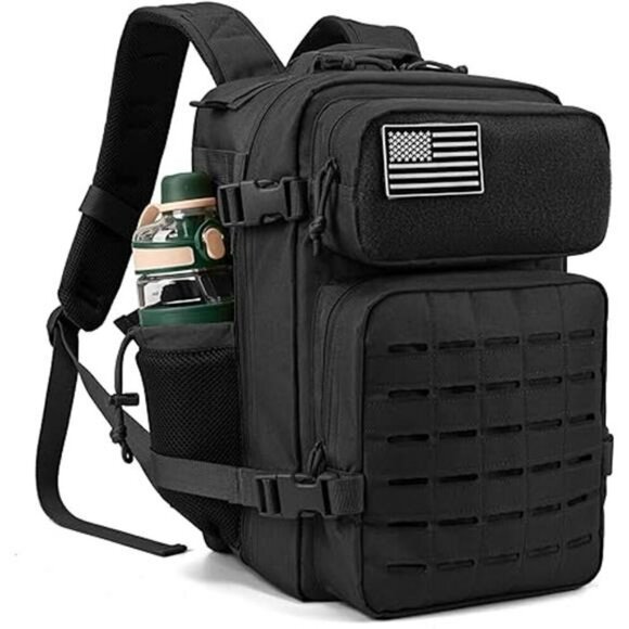 QTQY Tactical Backpack 25L Molle Military Bug Out Hiking Daypack Bag Men - Picture 7 of 7